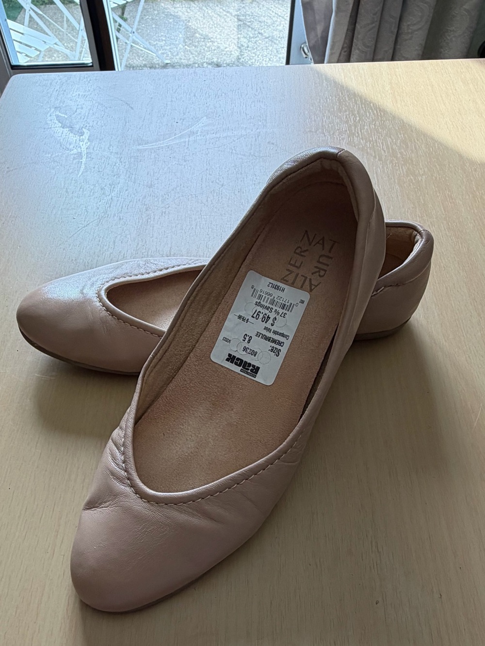 Naturalizer Women's Nude Ballet Flats - Picture 2 of 7